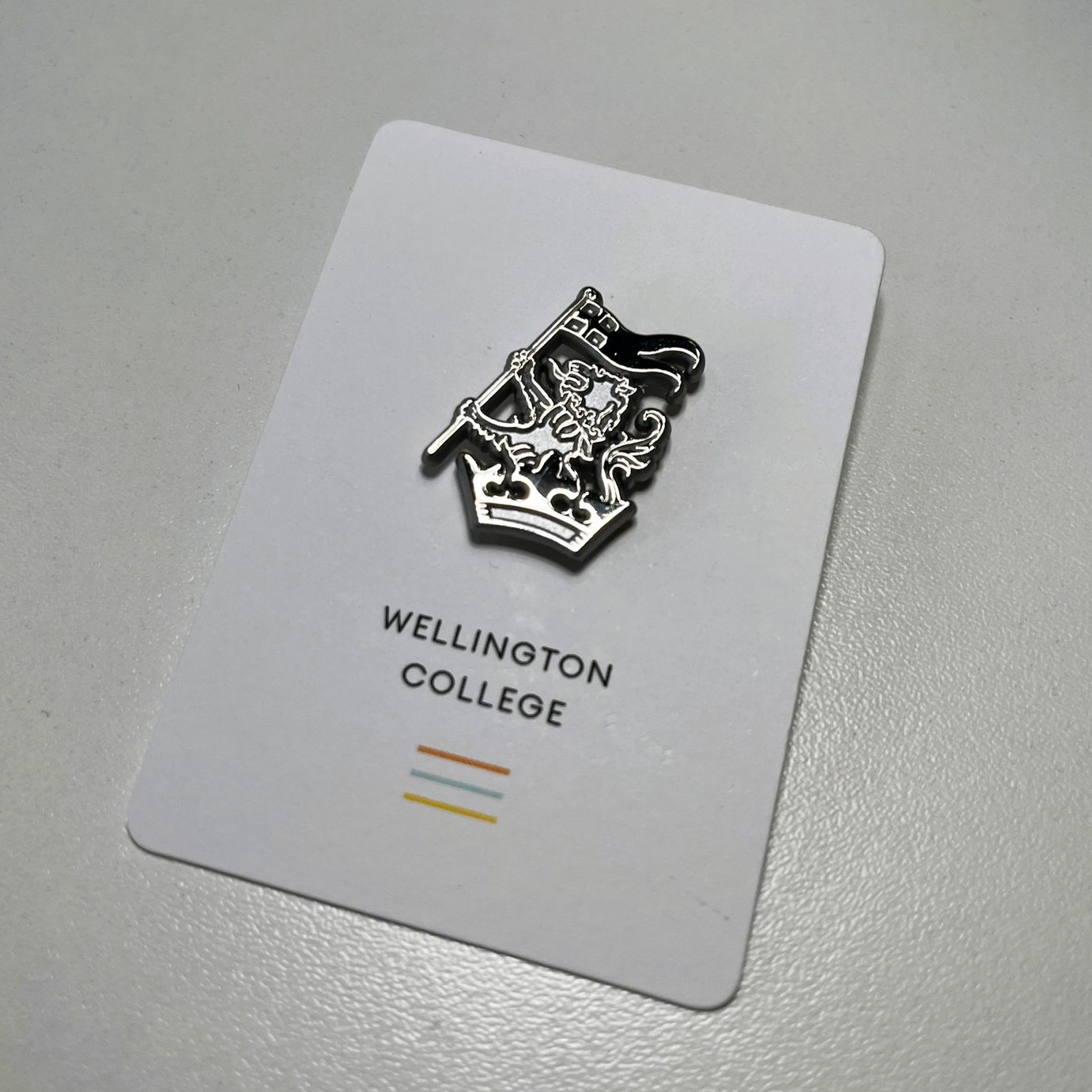 Wellington Crest Pin Badge