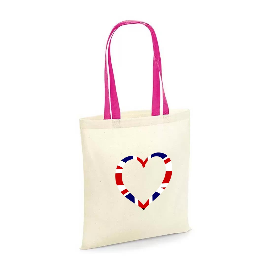 Nevada 100 g/m cotton tote bag with coloured handles Sycal