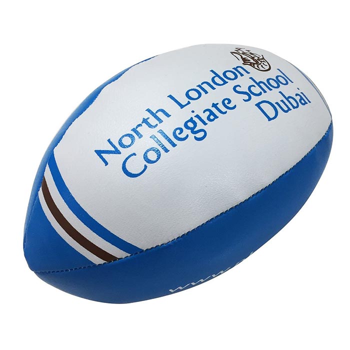 Mini Softee Cotton Filled Rugby Ball custom branded mini rugby ball