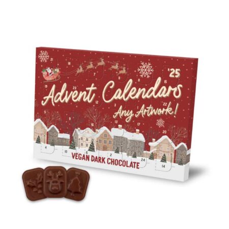 A5 Advent Calendar – Vegan Dark Brown A5 Advent Calendar - Vegan Dark Brown