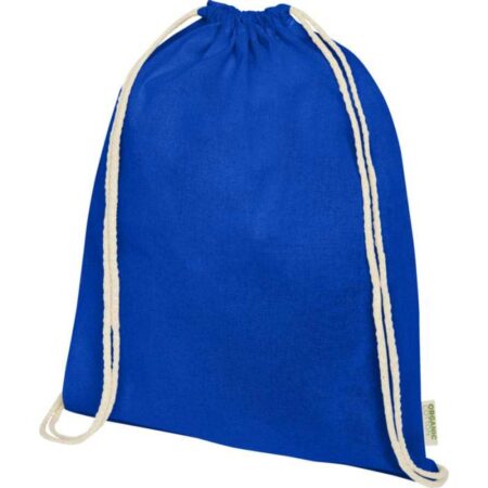 Orissa 100 g/m organic cotton drawstring bag 5L
