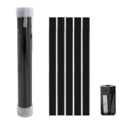 Carpenters Pencil Tube with Sharpener