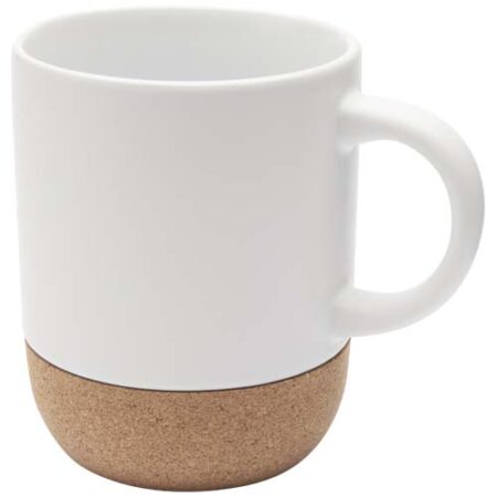 Billie 300 ml ceramic mug with cork details and matt finish Billie 300 ml ceramic mug with cork details and matt finish