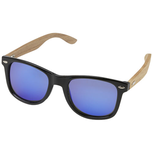 Hiru rPET/wood mirrored polarized sunglasses in gift box Hiru rPET/wood mirrored polarized sunglasses in gift box