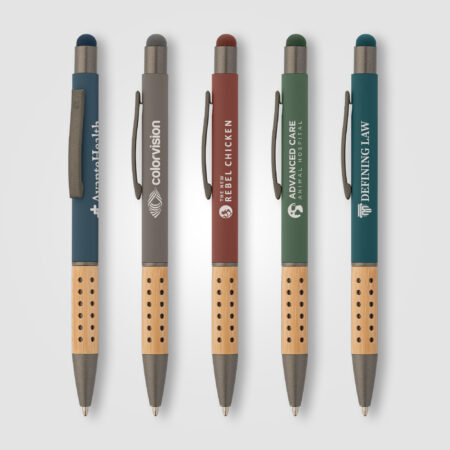 Bowie Bamboo Grip Pen w/Stylus