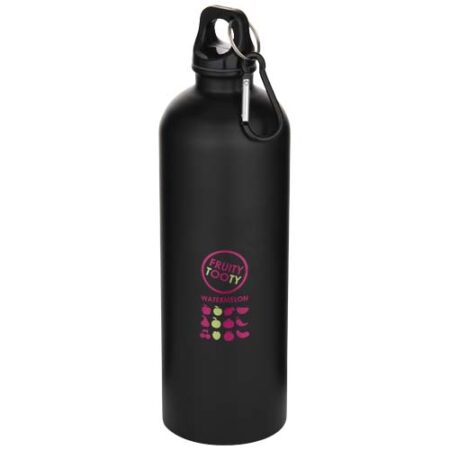 Oregon 750 ml matte RCS recycled single wall stainless steel water bottle with carabiner