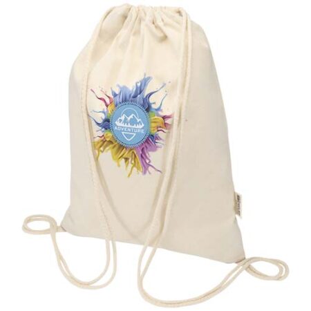 Peru Blend 180 g/m? GRS recycled drawstring bag 5L