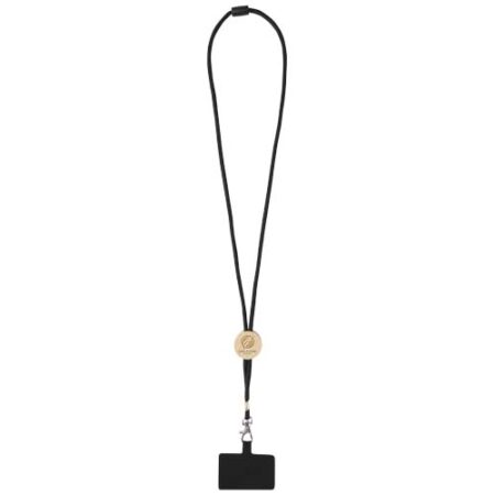 Adhab smartphone lanyard with bamboo details