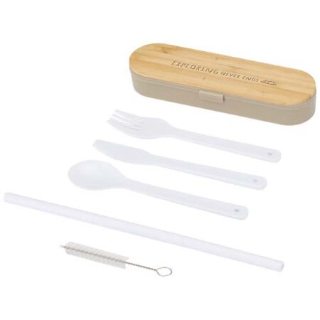 Runa cutlery set with bamboo lid
