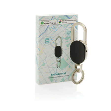 Keyfinder Dual keychain with worldwide locating