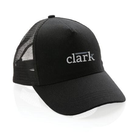 Impact AWARE Brushed rcotton 5 panel trucker cap 190gr