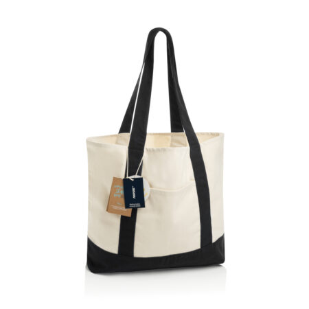 SHOP LOCAL AWARE? recycled cotton 350gsm Tote bag