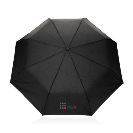 Kaycey 21' AWARE RPET Acacia wood mini auto open umbrella